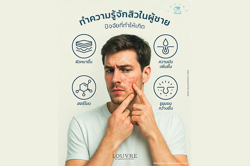 “คิดว่าสิวเป็นเรื่องของผู้หญิง? ไม่จริงเลยครับ! 