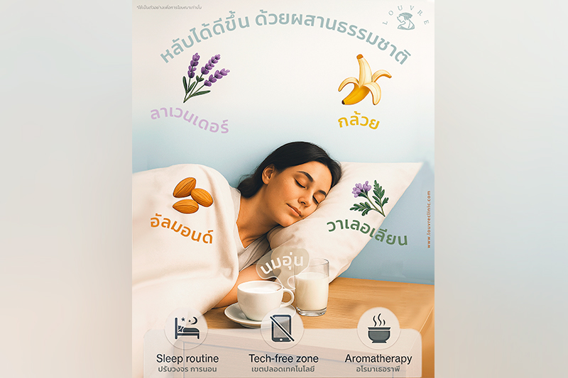 นอนหลับได้ดีขึ้น ด้วยส่วนผสมจากธรรมชาติ